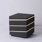 Modern Elegant Square Outdoor LED Light with Linear Lampshade
