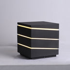 Modern Elegant Square Outdoor LED Light with Linear Lampshade