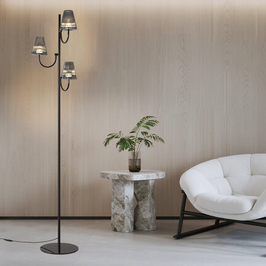 Black Contemporary Floor Lamp Minimalist American Style