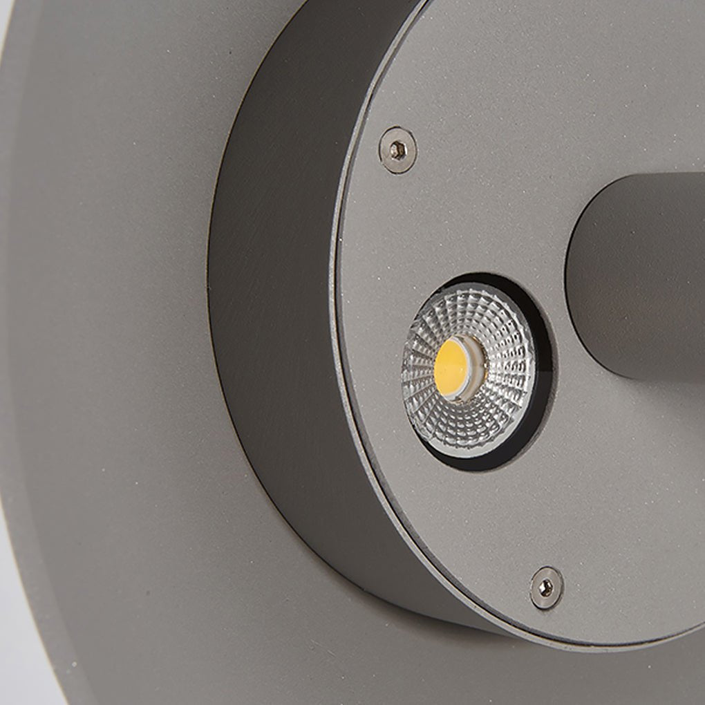 Sleek Minimalist Outdoor Umbrella-Shaped LED Post Light