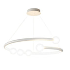 Minimalist Ring Ball 3 Step Dimming LED Nordic Chandelier Hanging Lamp