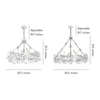 Modern Antler Chandelier Vintage Metal Ceiling Light