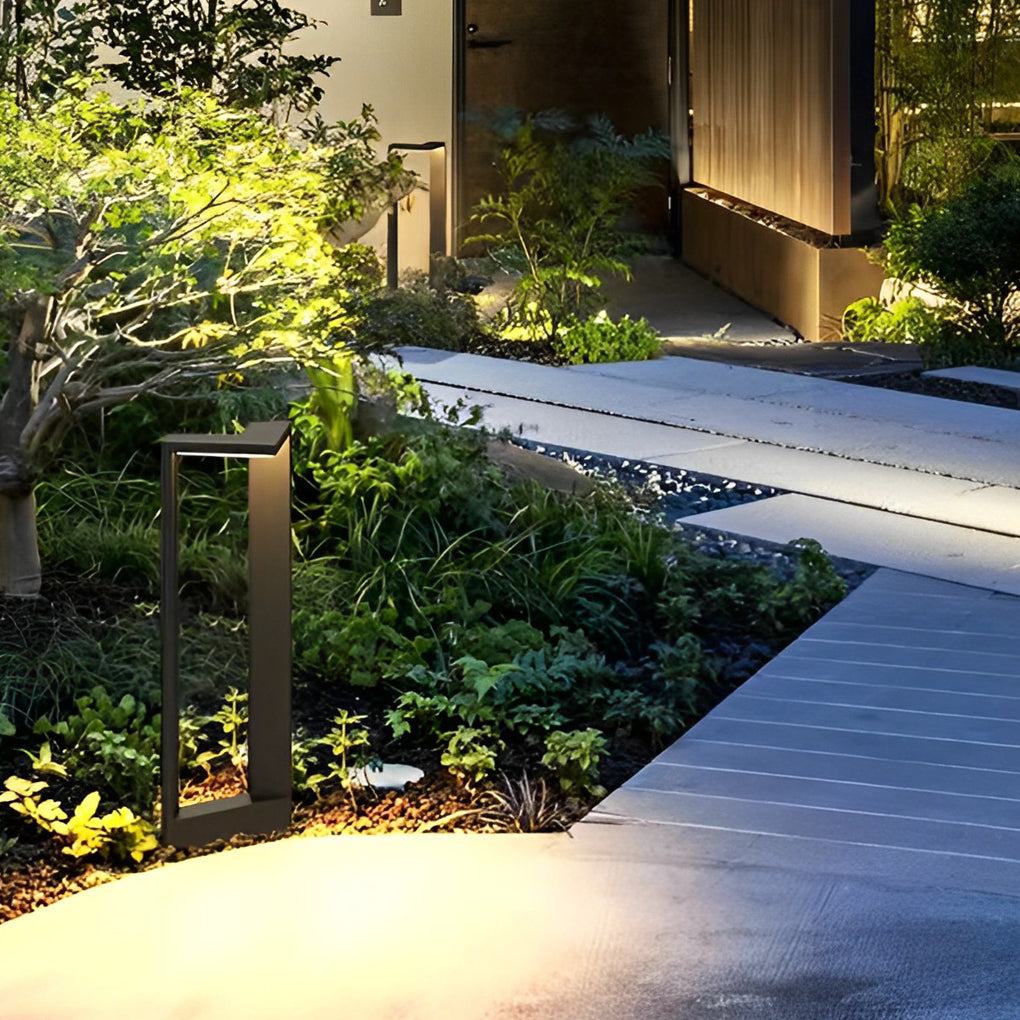 Sleek Linear 12W LED Pathway Light Minimalist Outdoor Landscape Lamp