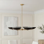 Black and Gold Chandeliers Contemporary Stylish Vintage Ceiling Light