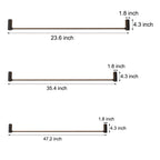 Modern Black LED Linear Ceiling Lights - L 23.6''/35.5''/47.2'