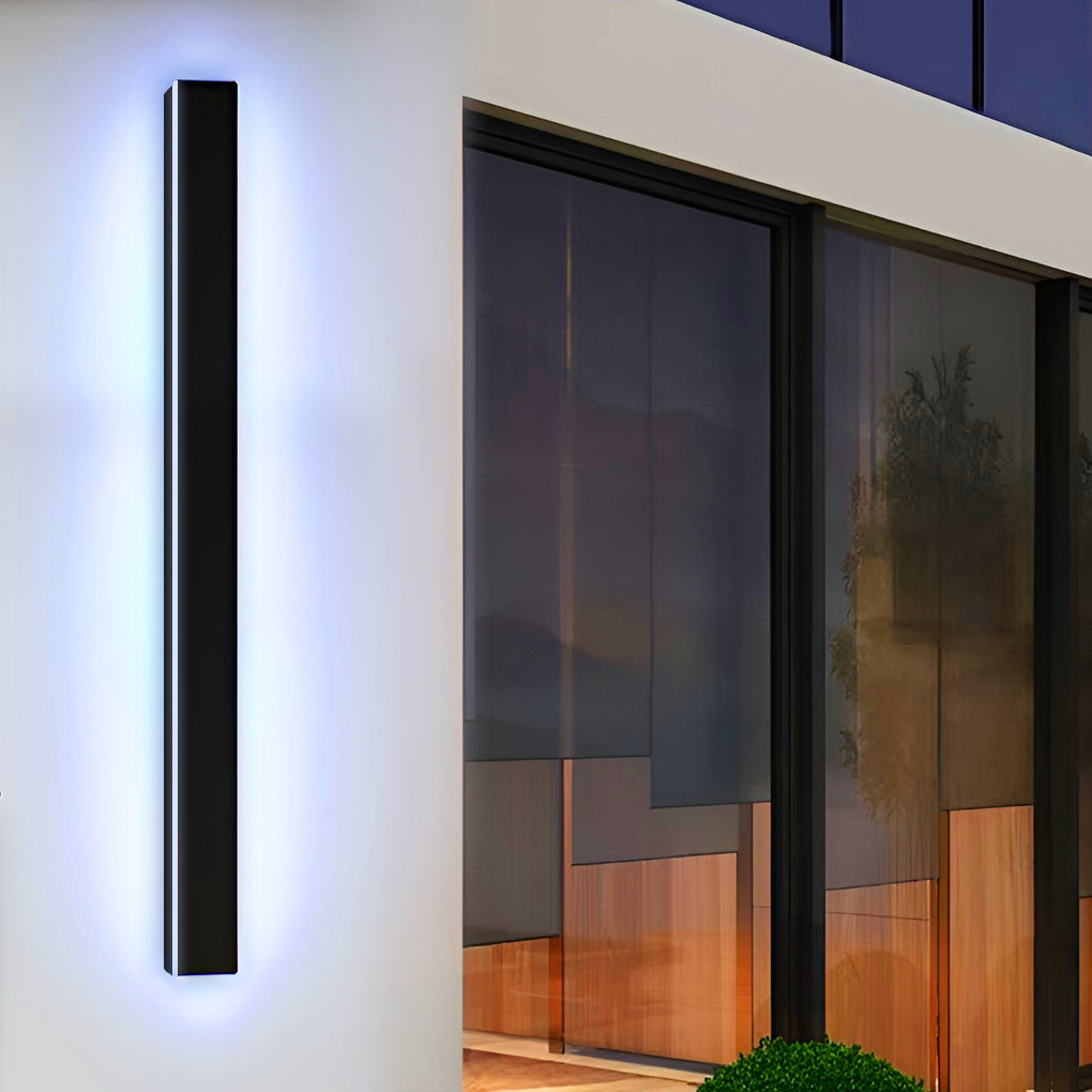 Black Long LED RGB Linear Light Outdoor Waterproof Wall Lighting