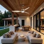 Modern Ceiling Fans with LED Lights Smart Full Spectrum Light