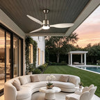 Modern Ceiling Fans with LED Lights Smart Full Spectrum Light