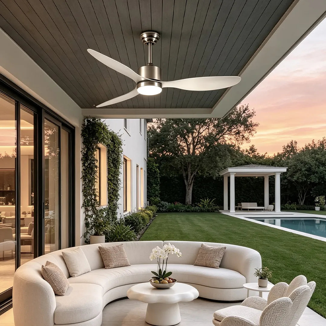 Modern Ceiling Fans with LED Lights Smart Full Spectrum Light