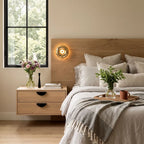 Modern Chrome Wall Sconce Round Lava Luxury Creative Artistic Light