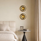 Modern Chrome Wall Sconce Round Lava Luxury Creative Artistic Light