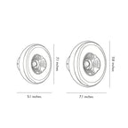 Modern Chrome Wall Sconce Round Lava Luxury Creative Artistic Light