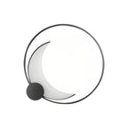 Decorative Outdoor Wall Lights Gray Waterproof Ring Crescent Lamp
