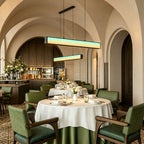 Contemporary Linear Chandeliers Luxury RGB Ceiling Light
