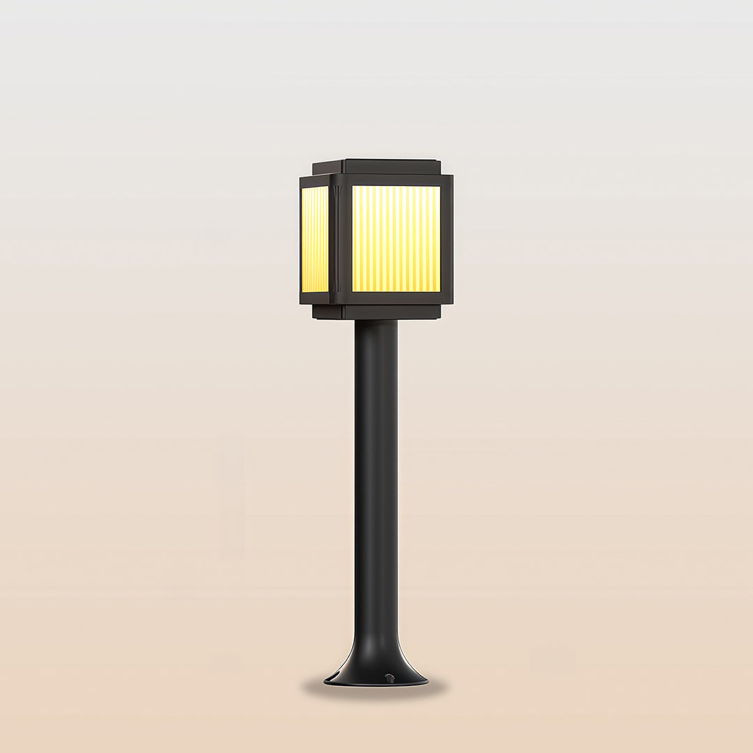 Contemporary Solar Path Lights Post Top Garden Stake Light