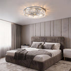 Modern Crystal Ceiling Light Elegant Ring-Shaped Light