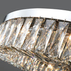 Modern Crystal Ceiling Light Elegant Ring-Shaped Light