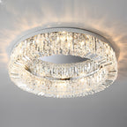Modern Crystal Ceiling Light Elegant Ring-Shaped Light