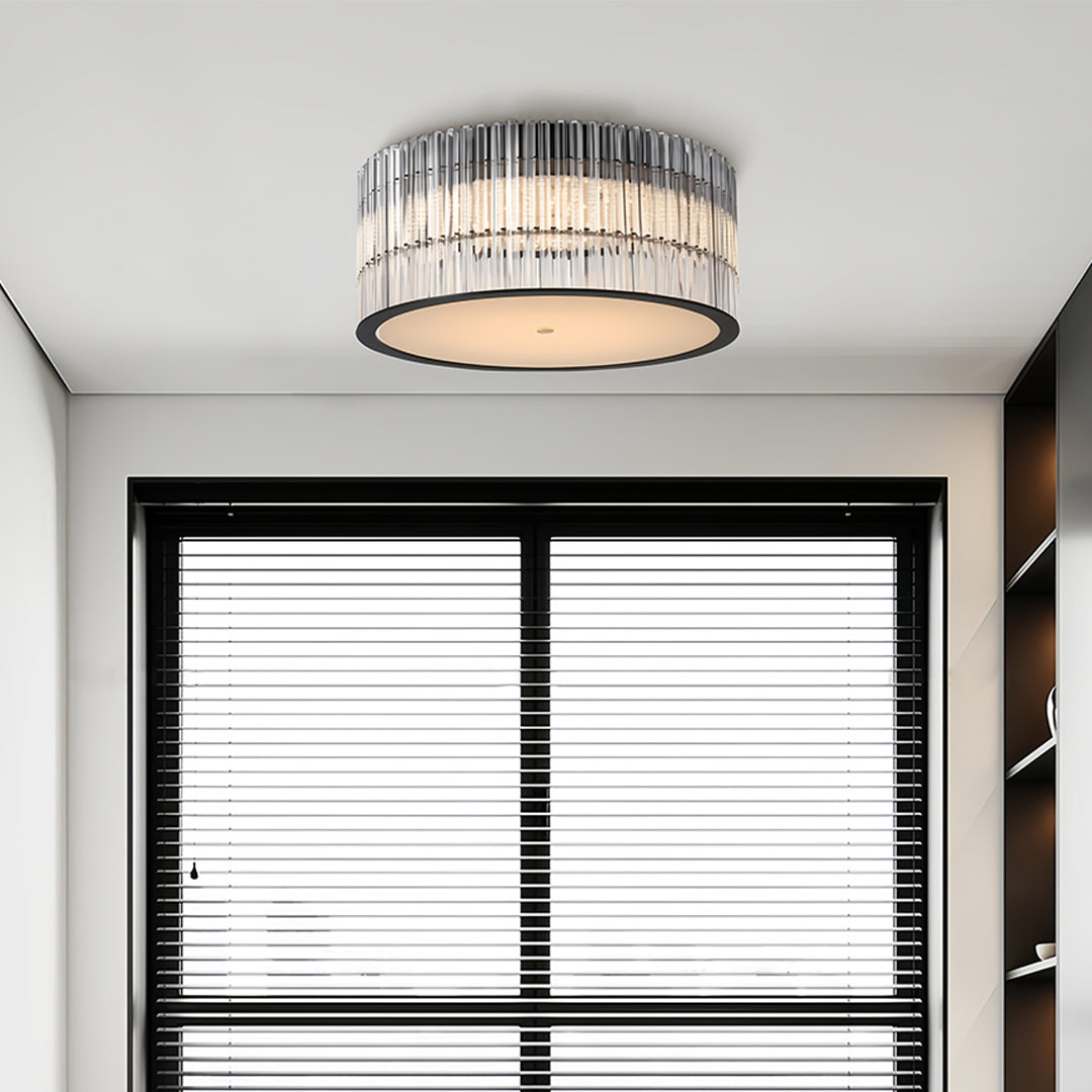 Crystal Flush Mount Ceiling Lights Modern Minimalist Glass Light