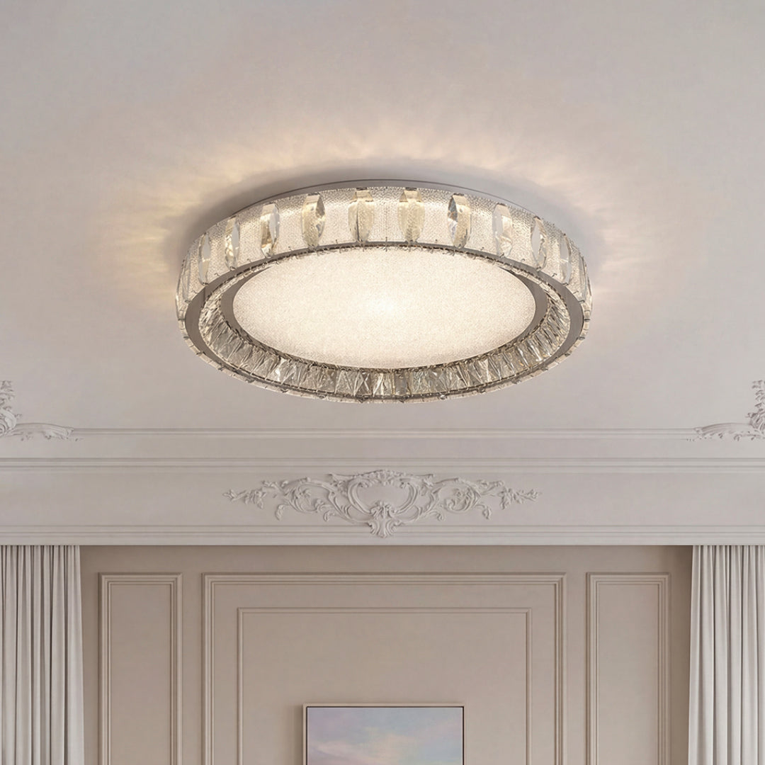 Modern Crystal Flush Mount Lighting Luxury Minimalist Lamp