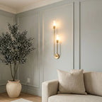 Modern Double Heads Wall Sconce Creative Luxury Metal Light