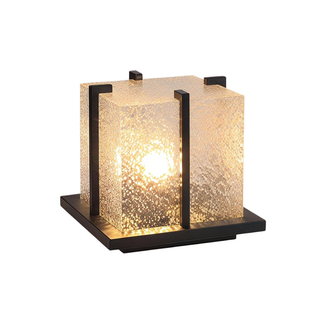 Outdoor Garden Pillar Lights Modern Metal Square Courtyard Light
