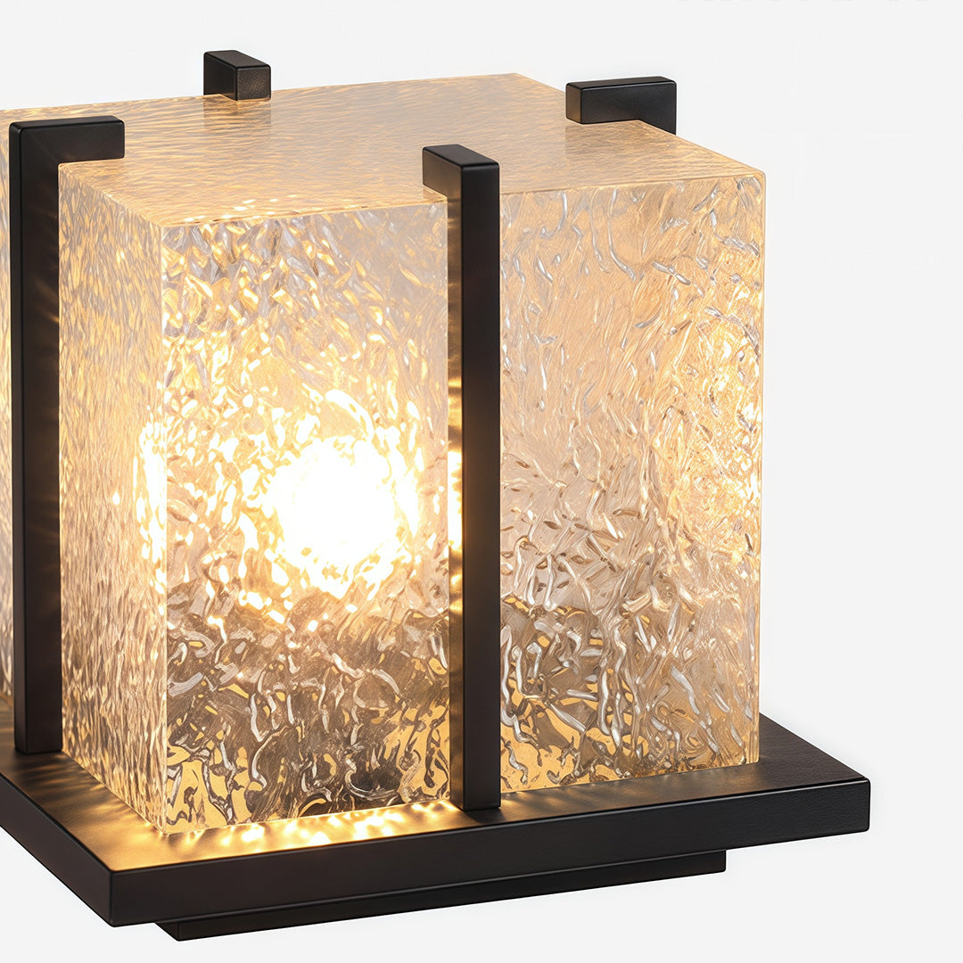 Outdoor Garden Pillar Lights Modern Metal Square Courtyard Light