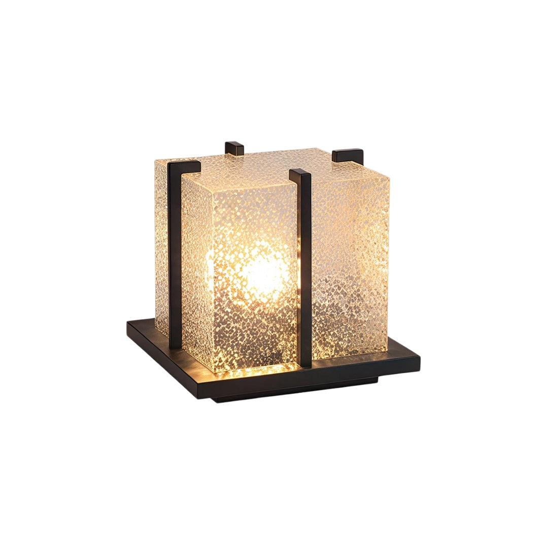 Outdoor Garden Pillar Lights Modern Metal Square Courtyard Light