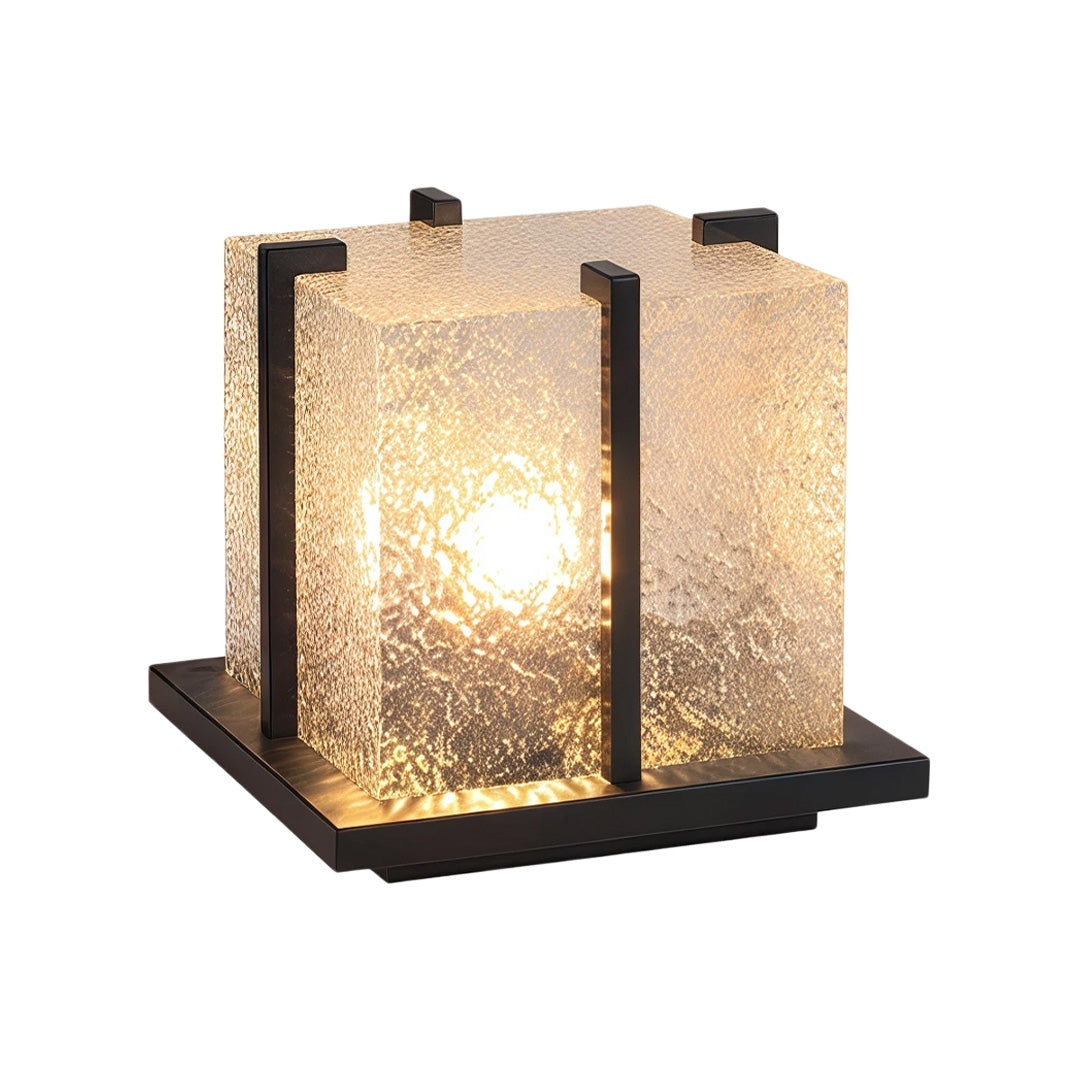 Outdoor Garden Pillar Lights Modern Metal Square Courtyard Light