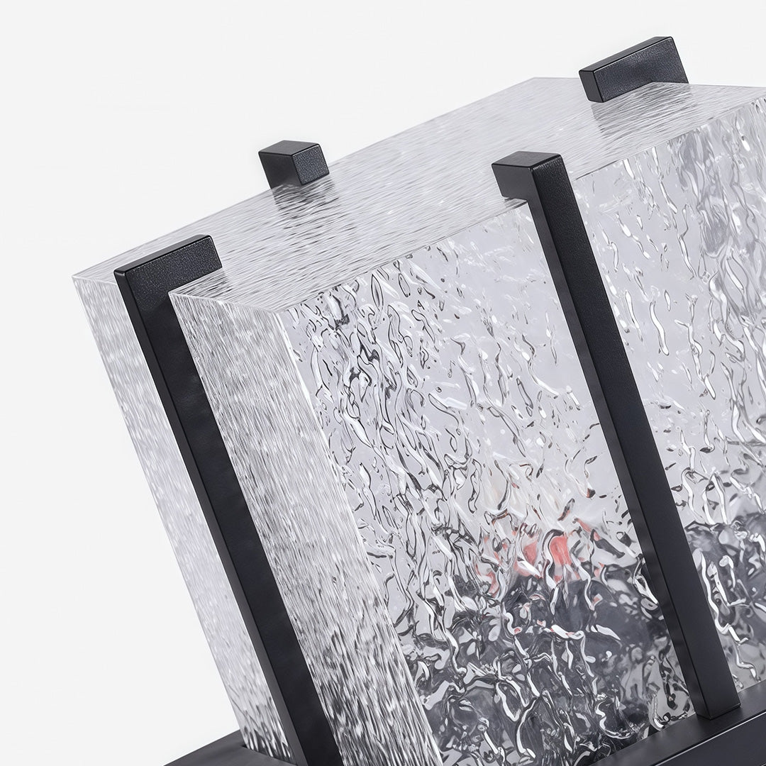 Outdoor Garden Pillar Lights Modern Metal Square Courtyard Light
