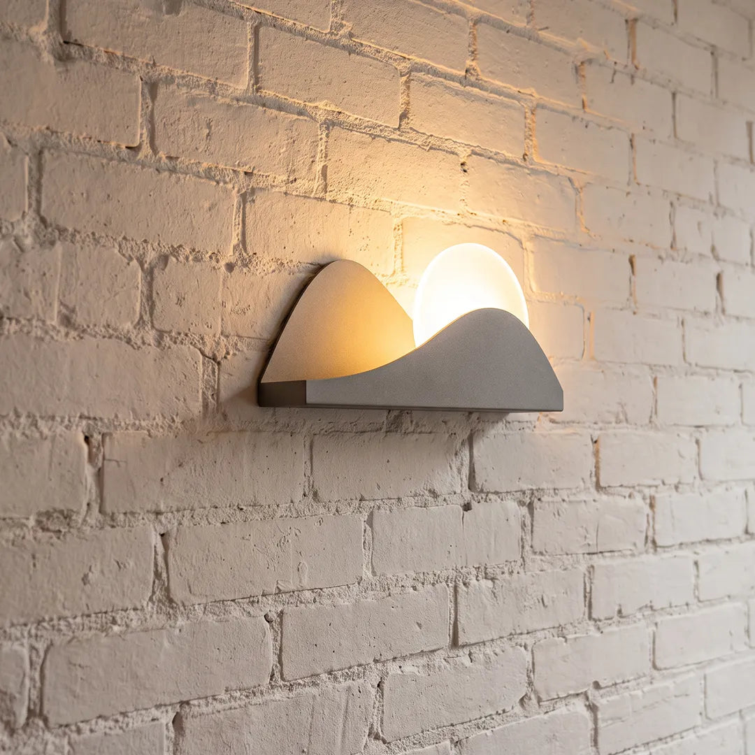 Modern Exterior Wall Lighting Solar Landscape Outdoor Light