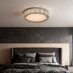 Modern Gold Flush Mount Ceiling Light LED Round Crystal Light