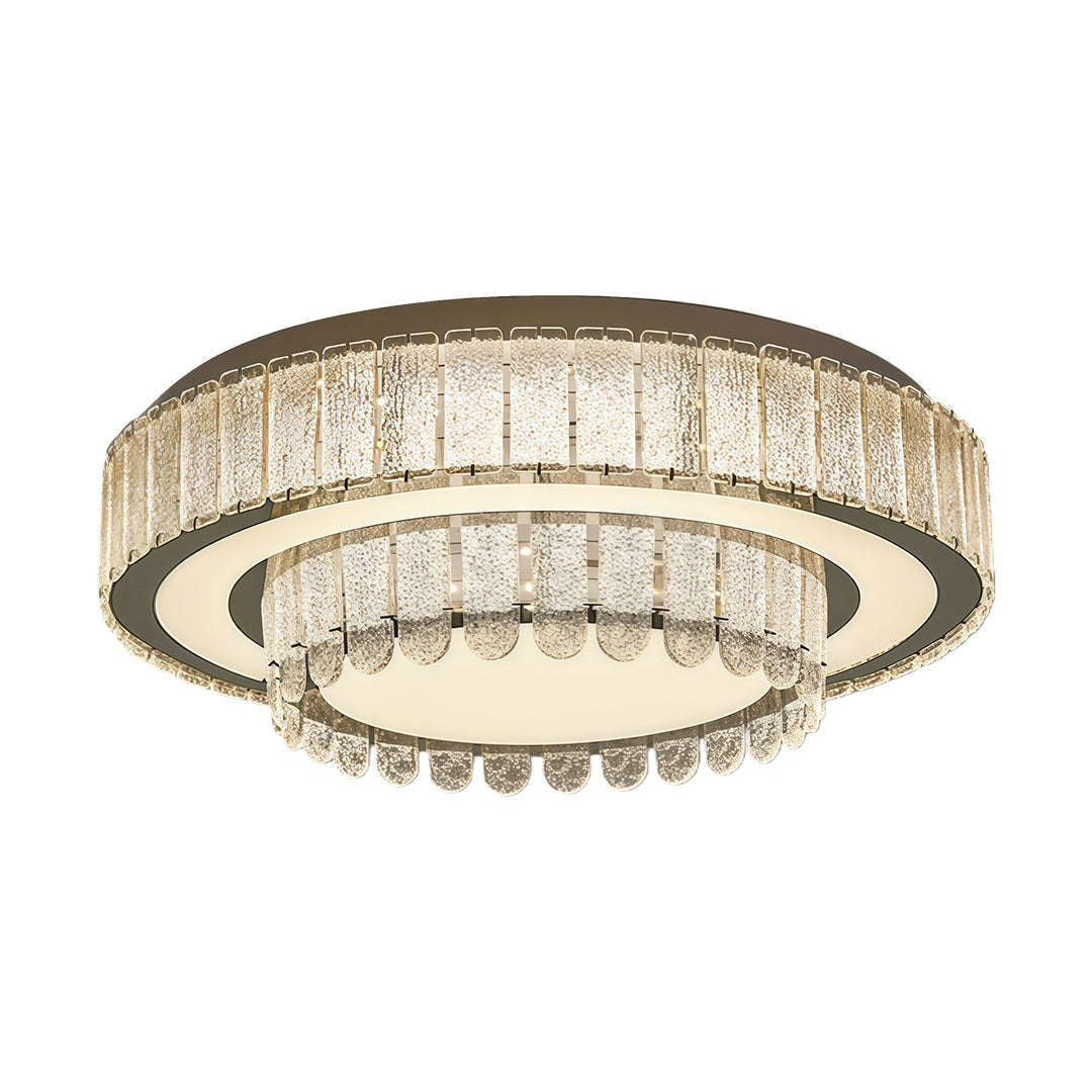 Modern Flush Mount Light Fixtures Luxury Crystal Light