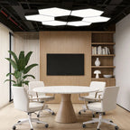 Modern Geometric Chandelier LED Hexagonal Ceiling Light