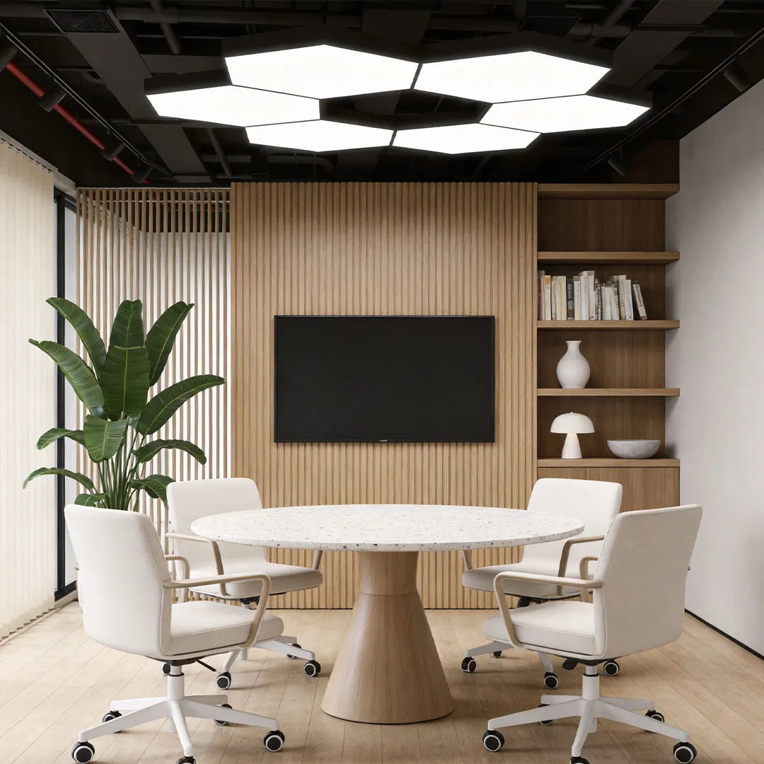 Modern Geometric Chandelier LED Hexagonal Ceiling Light