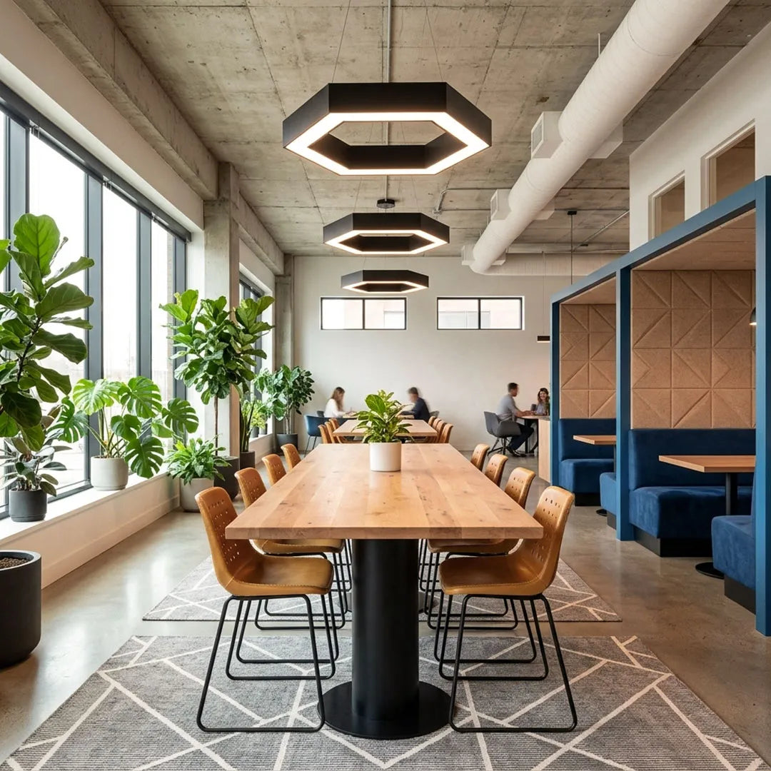 Modern Geometric Chandelier LED Hexagonal Ceiling Light