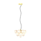 Modern Glass Bubble Chandelier Modern Multi-head LED Ceiling Light