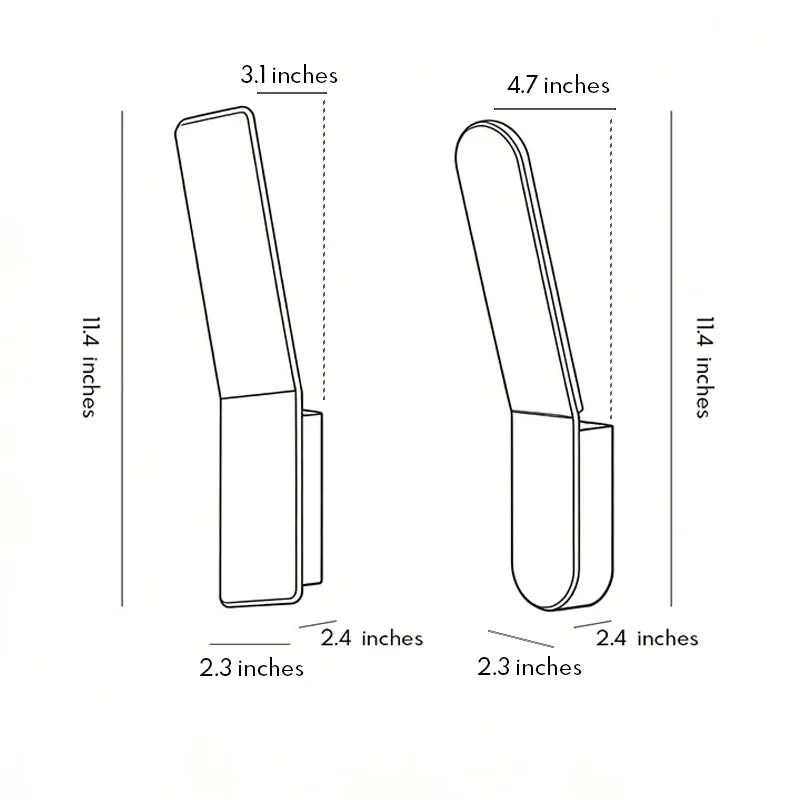 Backlit Wall Lamp Minimalist Creative LED Aluminum Light
