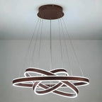 Modern Halo Chandelier Three-Ring Coffee Ceiling Light