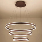 Modern Halo Chandelier Three-Ring Coffee Ceiling Light