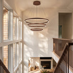 Modern Halo Chandelier Three-Ring Coffee Ceiling Light