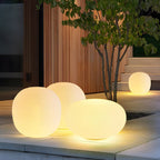 Modern Hardwired Outdoor Floor Lantern Warm LED Light in 13.4 inch & 15.7 inch Stylish for Garden