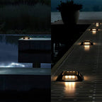 Modern Heavy-Duty Solar Deck Lights Waterproof LED Path Lighting