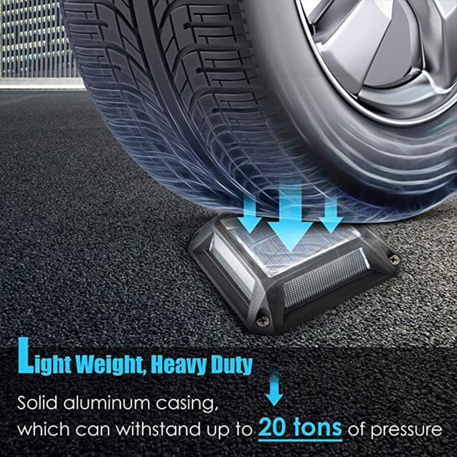 Modern Heavy-Duty Solar Deck Lights Waterproof LED Path Lighting