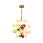 Modern Large Chandelier Artistic Colored Glass Ceiling Light