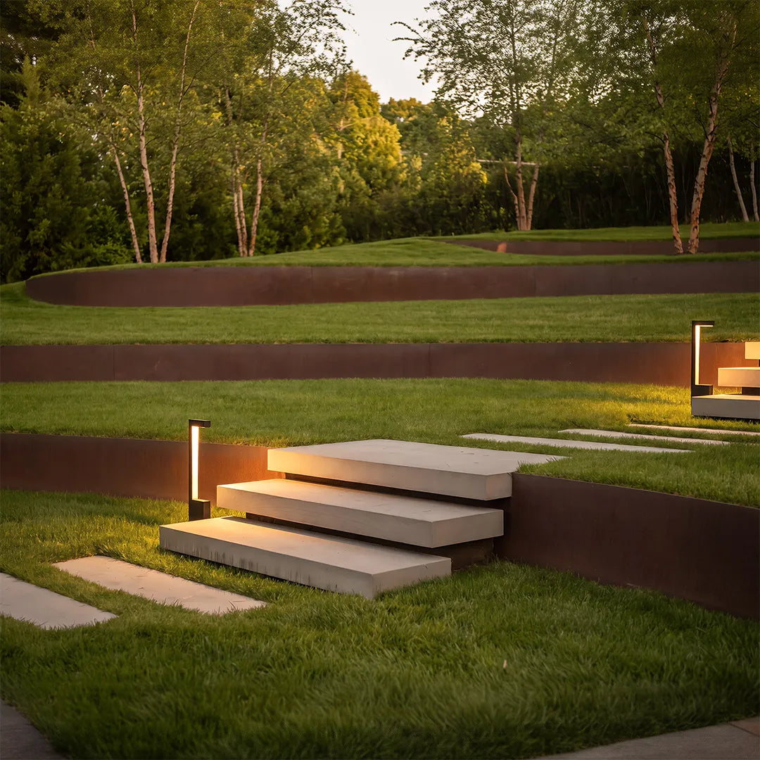 Modern Outdoor Waterproof LED Lawn Bollard Light