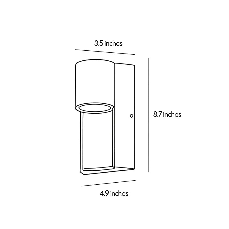 Modern LED Outdoor Wall Light Aluminum Downward Light