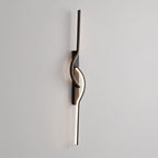 Modern Linear Wall Sconce Creative Black Aluminum Lamp