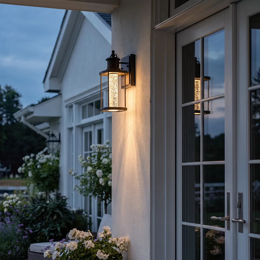 Modern Outdoor Lantern Wall Sconce LED Aluminum Light