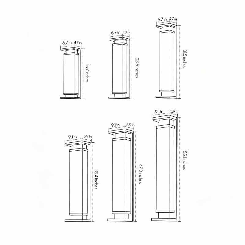 Outdoor Lights Wall Mount Solar Waterproof Long Strip Light